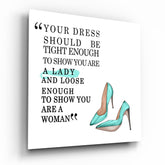 Dress Glass Wall Art.